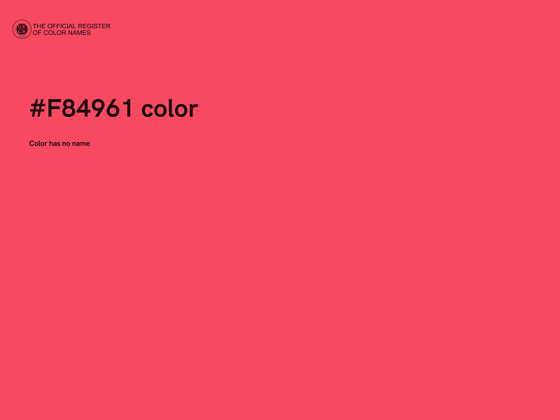 #F84961 color image