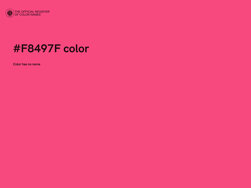 #F8497F color image