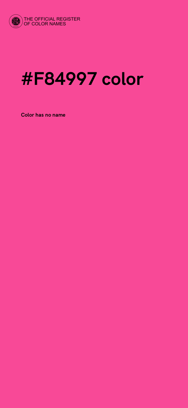 #F84997 color image