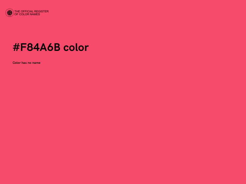 #F84A6B color image