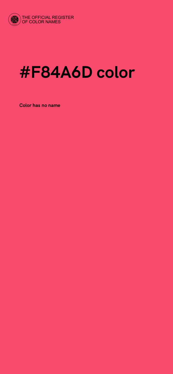 #F84A6D color image
