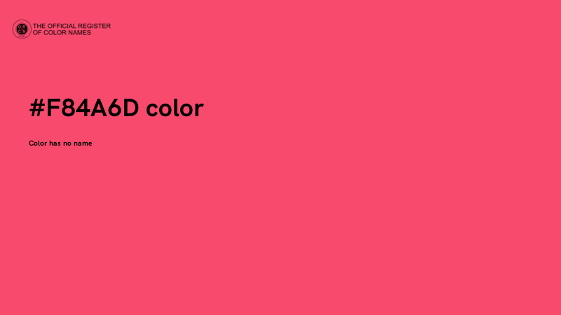 #F84A6D color image