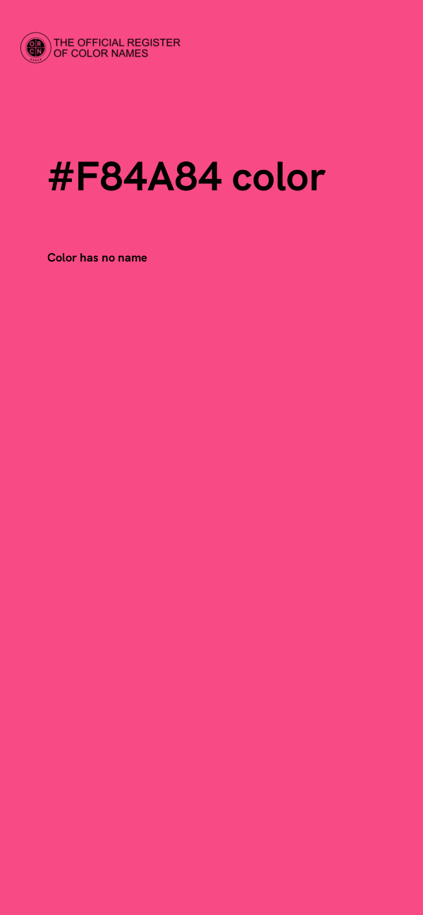 #F84A84 color image