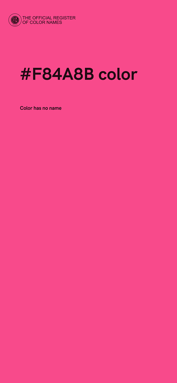 #F84A8B color image