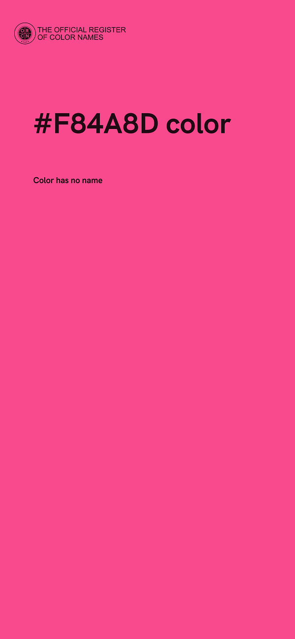 #F84A8D color image