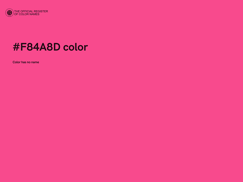 #F84A8D color image