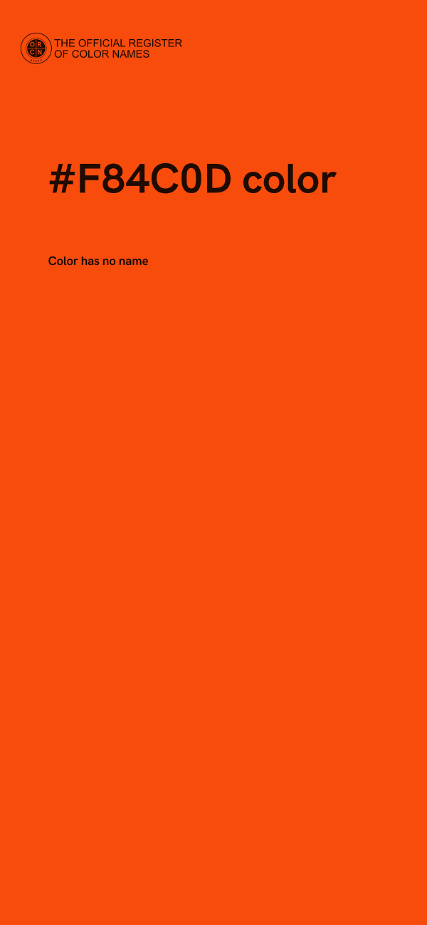 #F84C0D color image