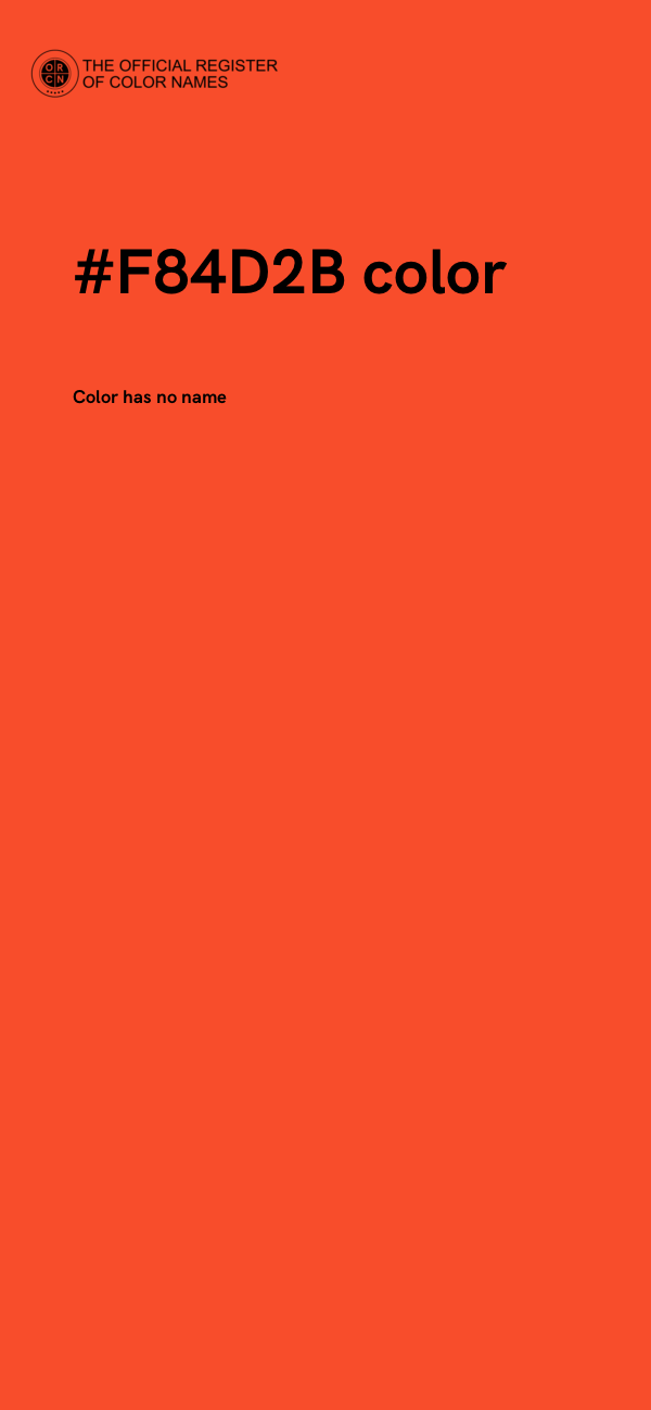 #F84D2B color image