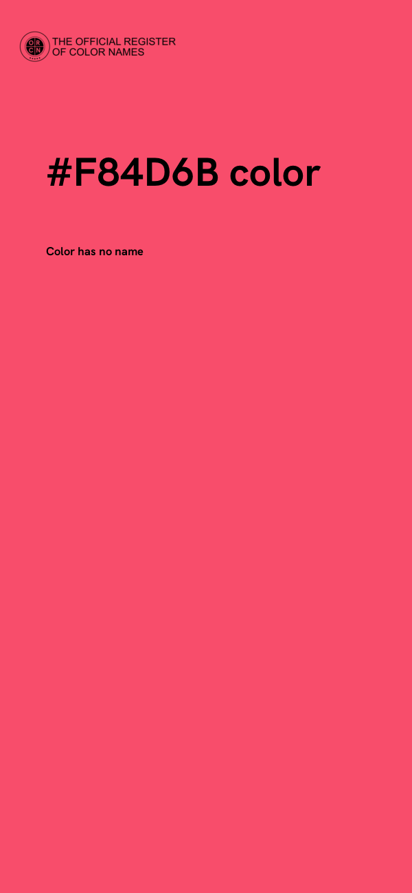 #F84D6B color image