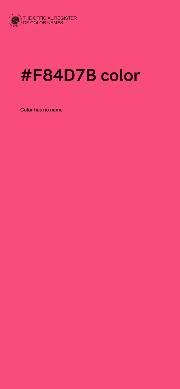 #F84D7B color image
