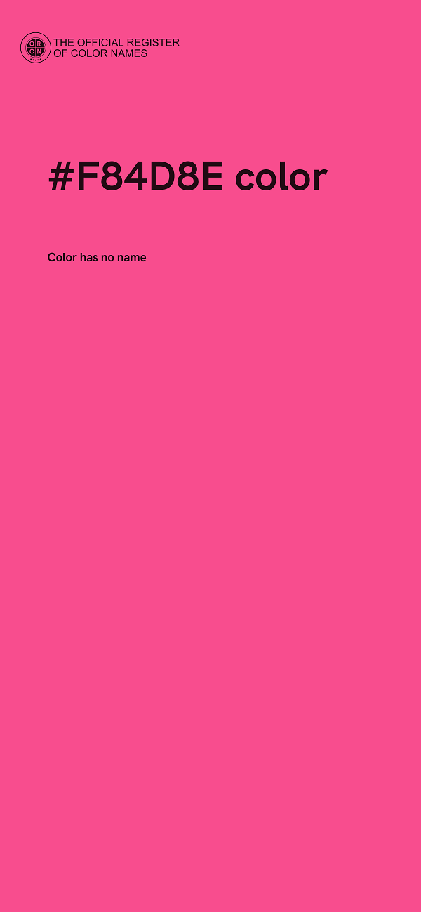 #F84D8E color image