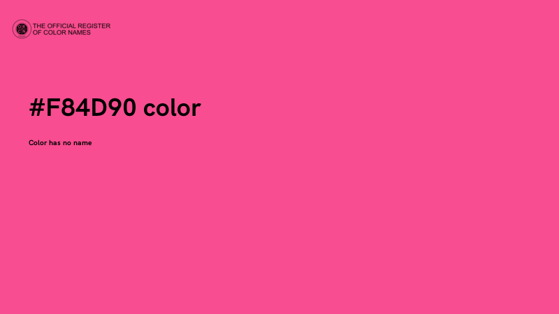 #F84D90 color image