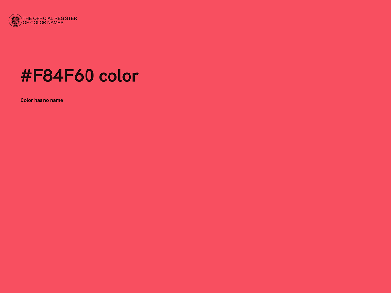 #F84F60 color image