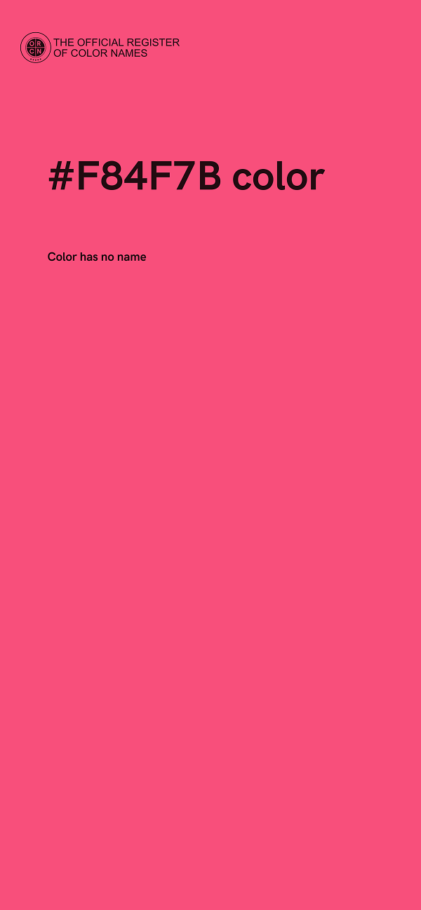 #F84F7B color image