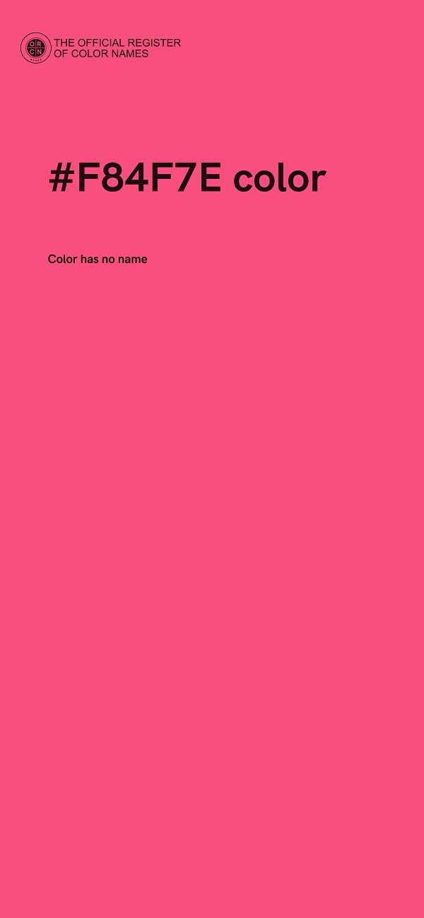 #F84F7E color image