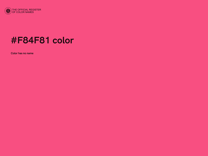 #F84F81 color image