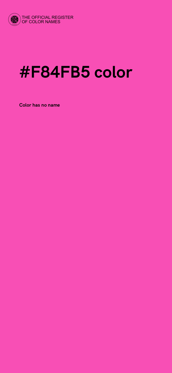 #F84FB5 color image