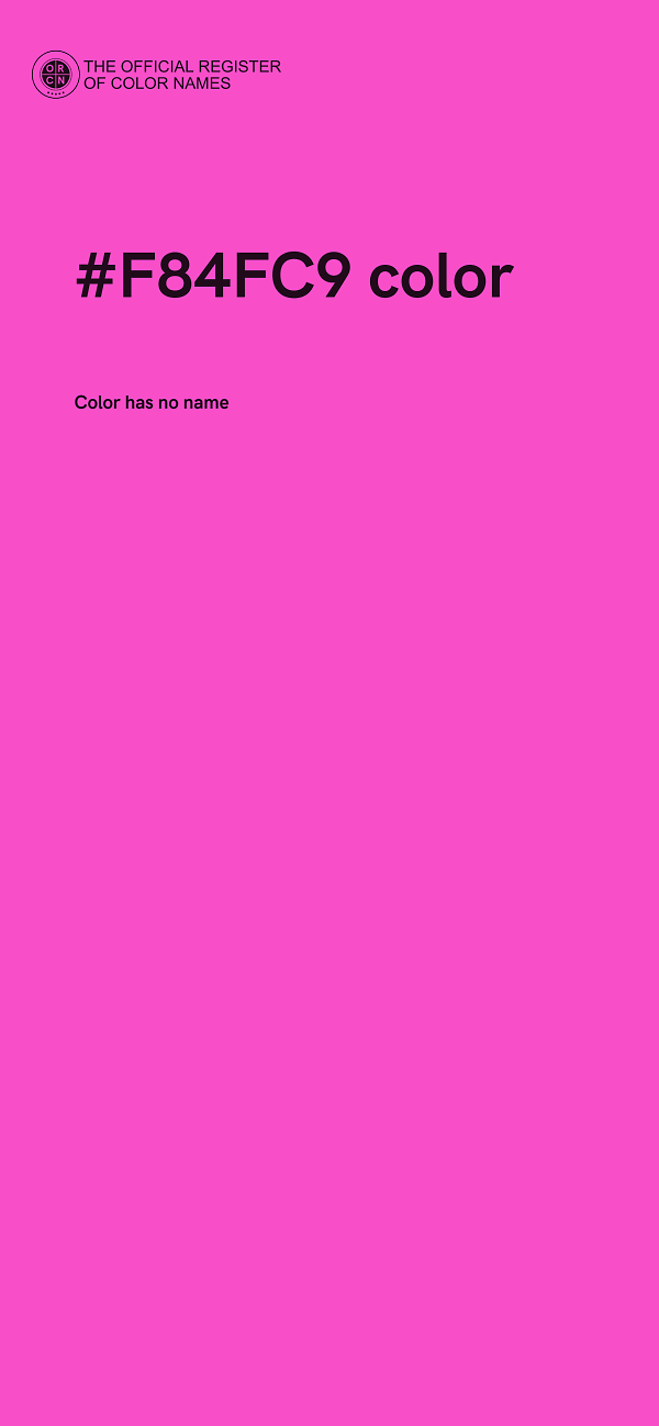 #F84FC9 color image