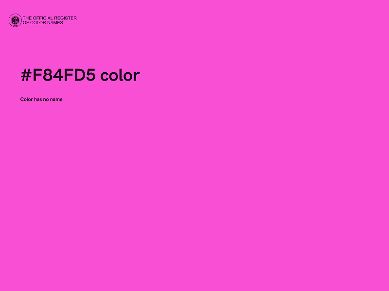 #F84FD5 color image