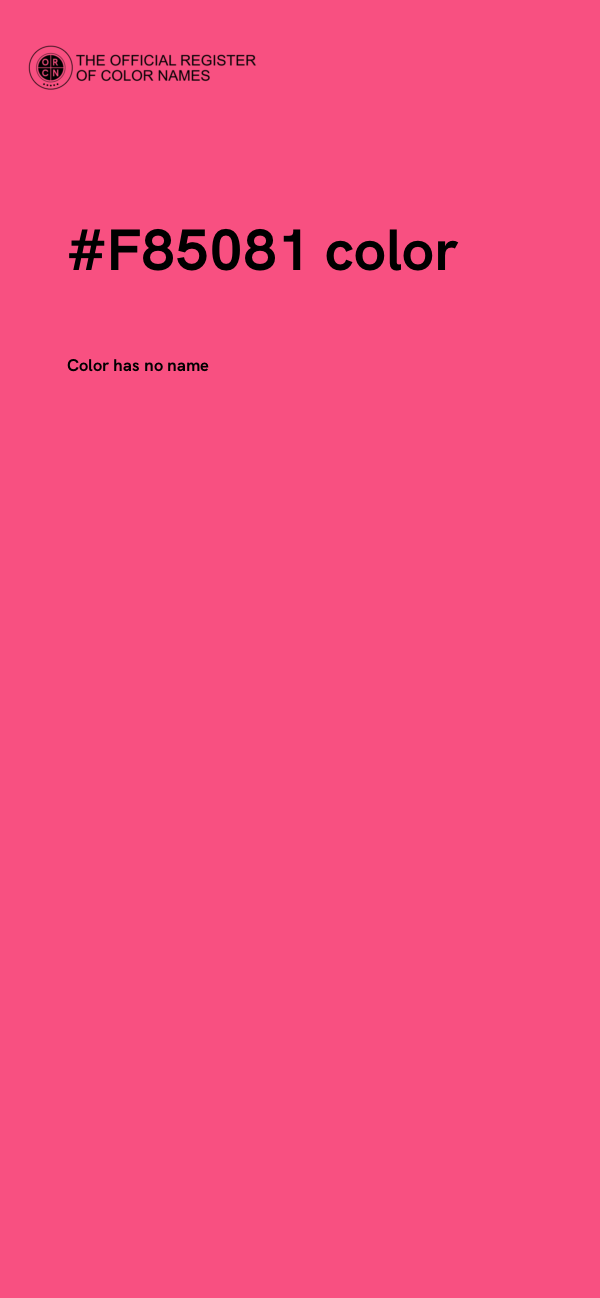 #F85081 color image