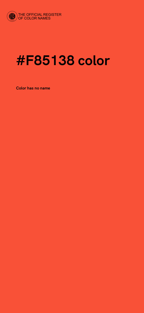 #F85138 color image