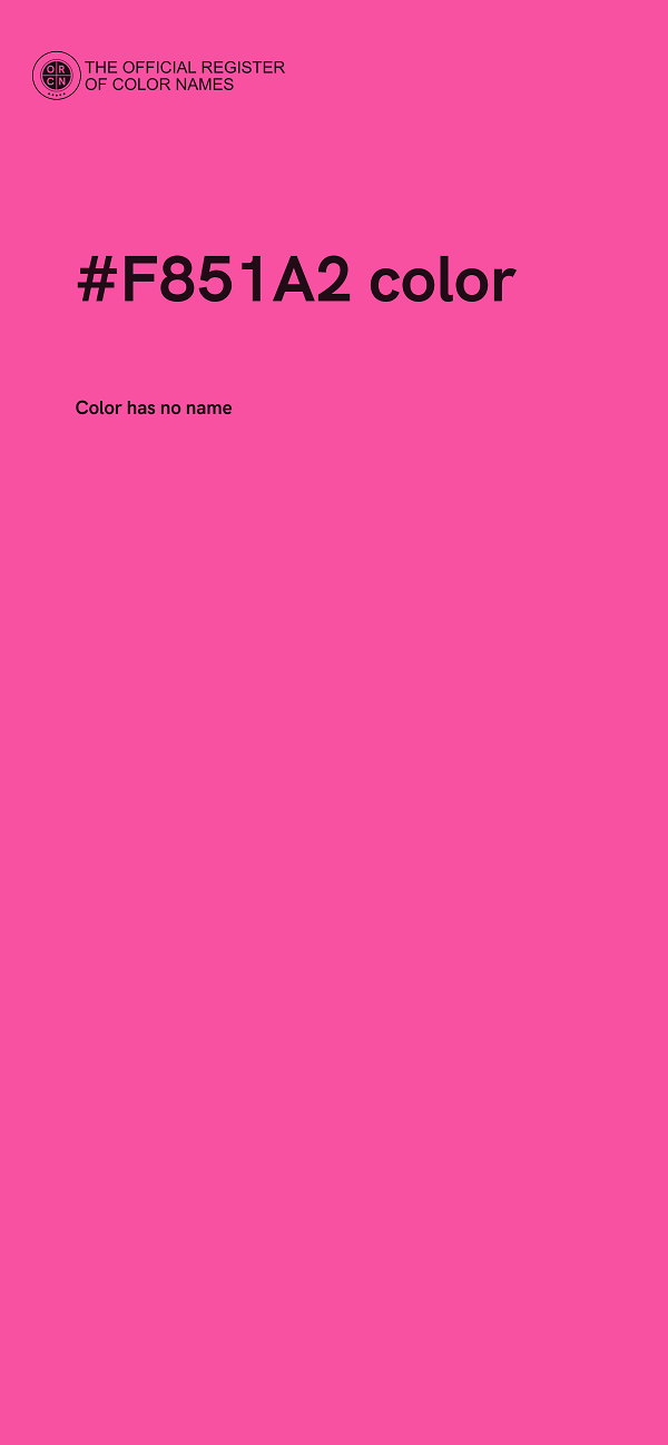 #F851A2 color image