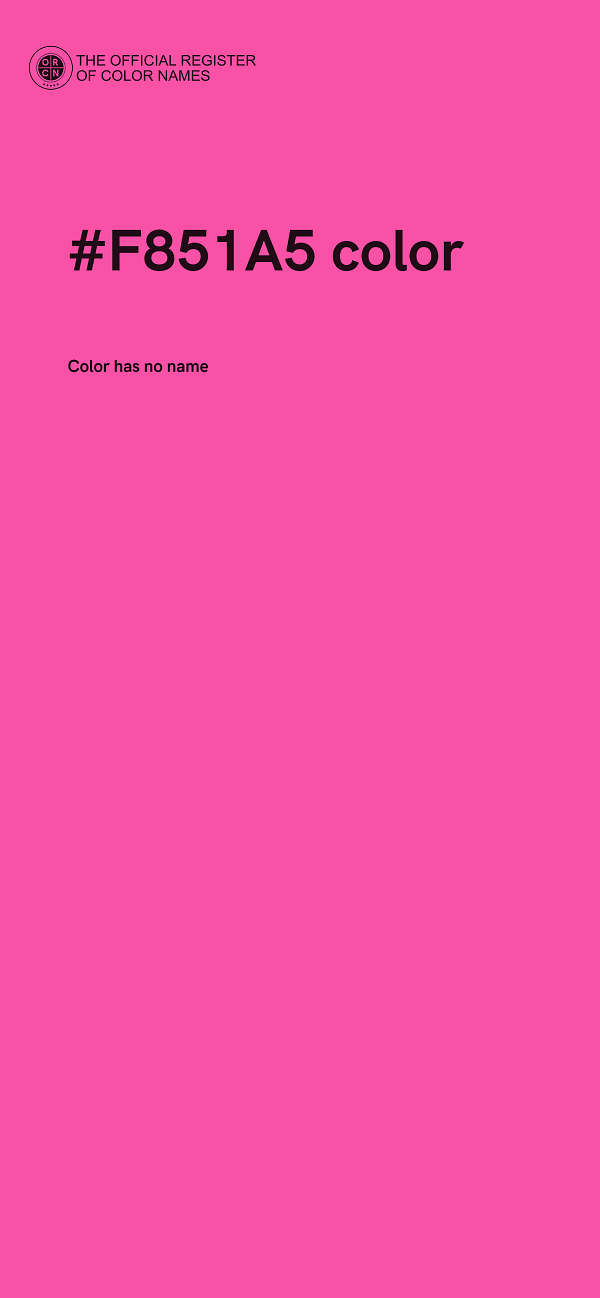 #F851A5 color image