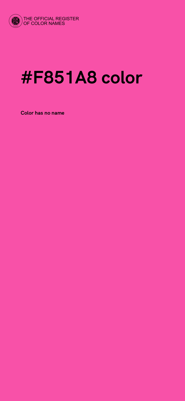 #F851A8 color image