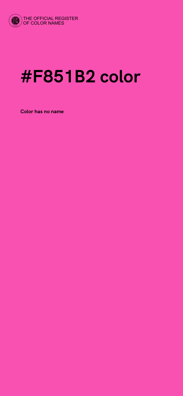 #F851B2 color image