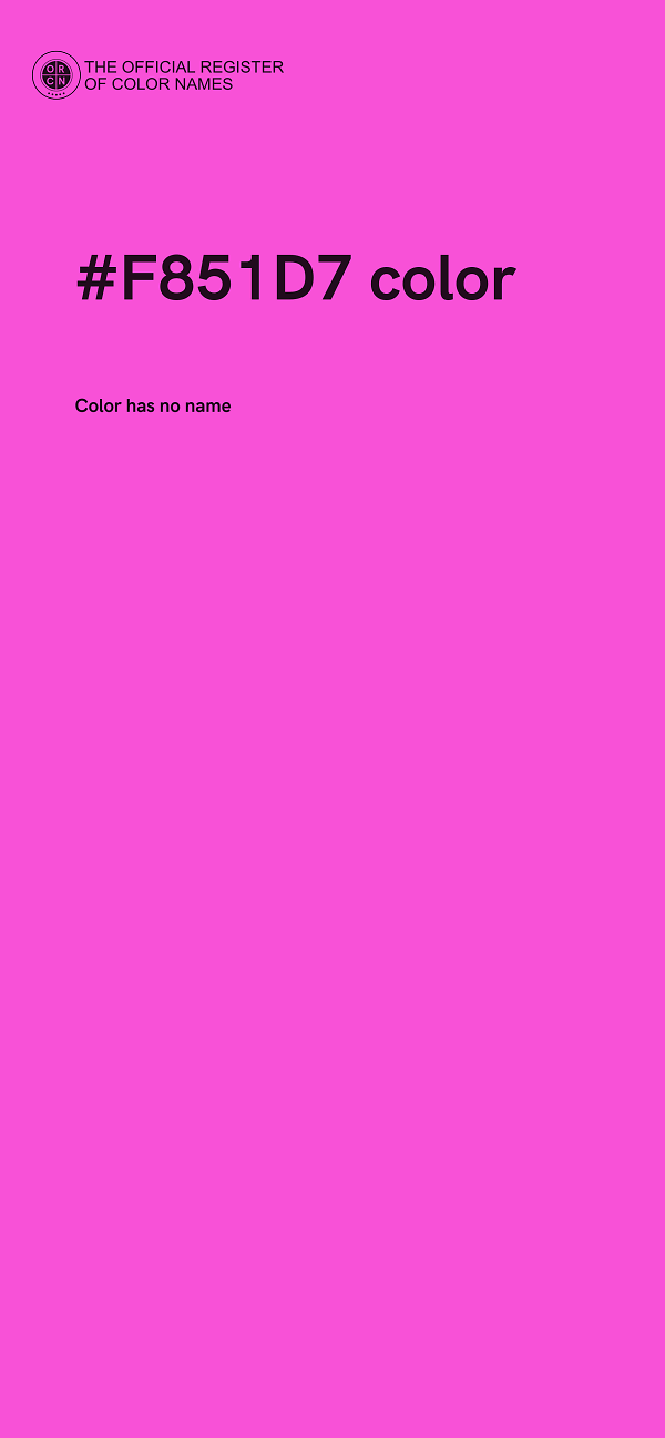 #F851D7 color image