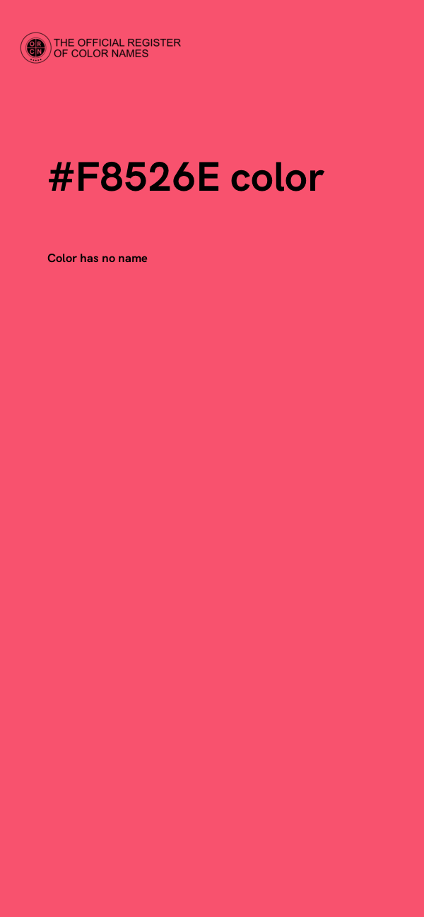#F8526E color image