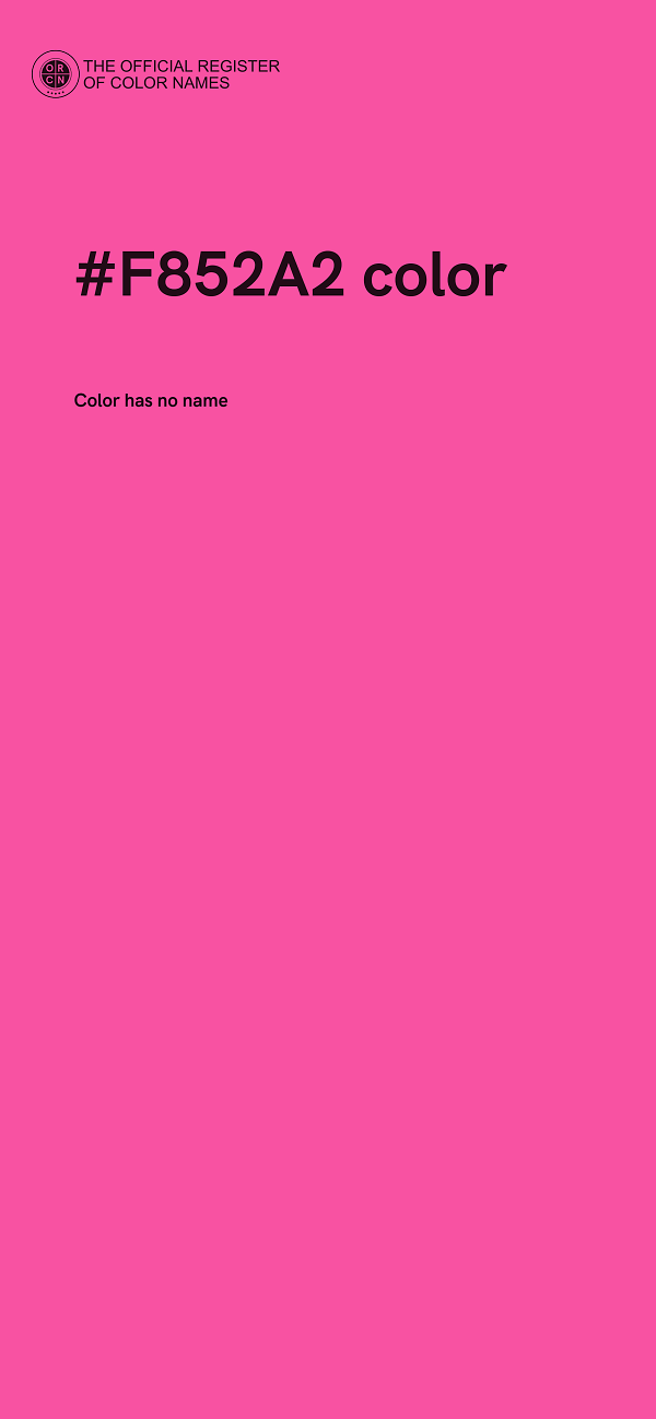 #F852A2 color image
