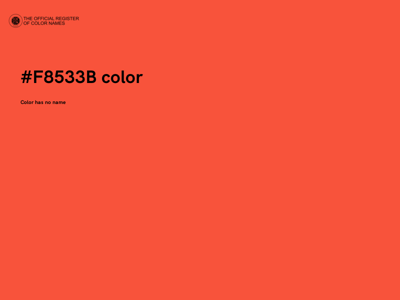 #F8533B color image