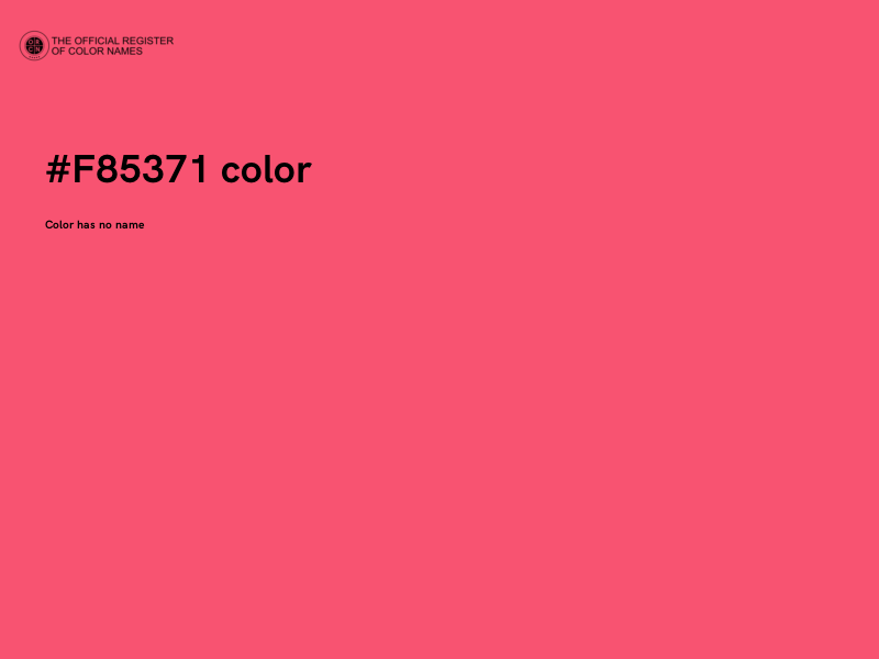 #F85371 color image
