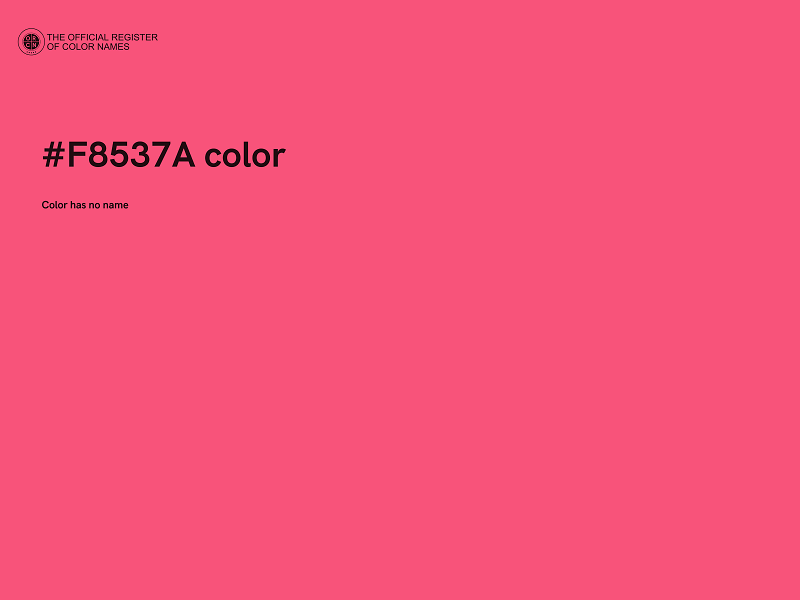 #F8537A color image
