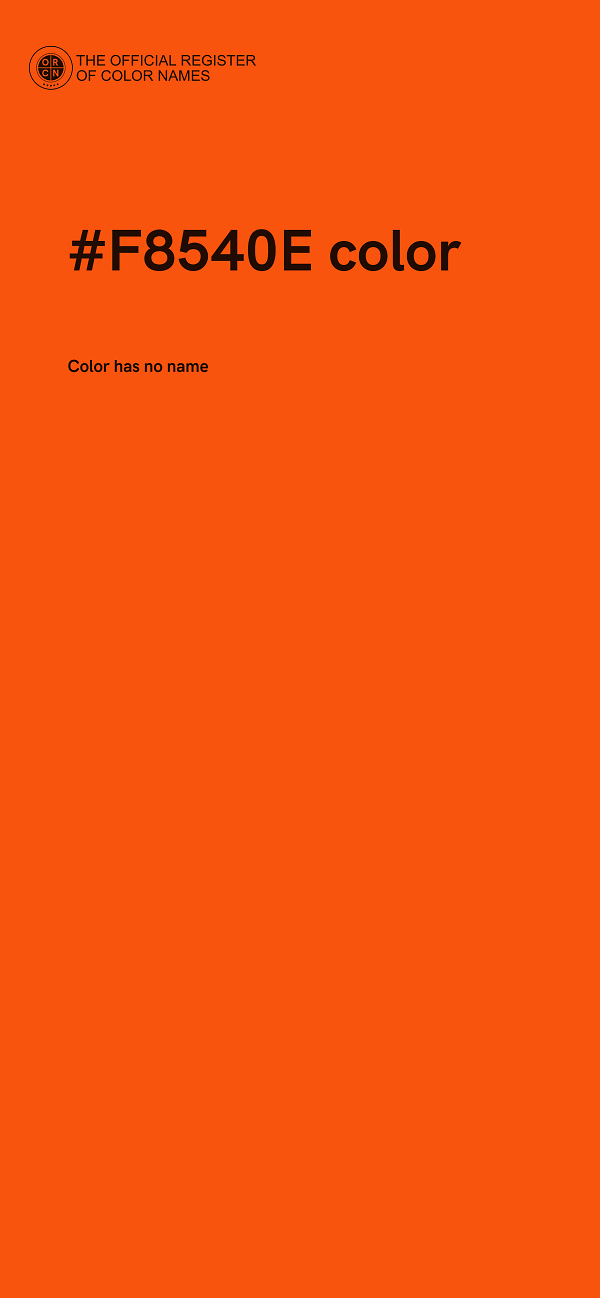 #F8540E color image