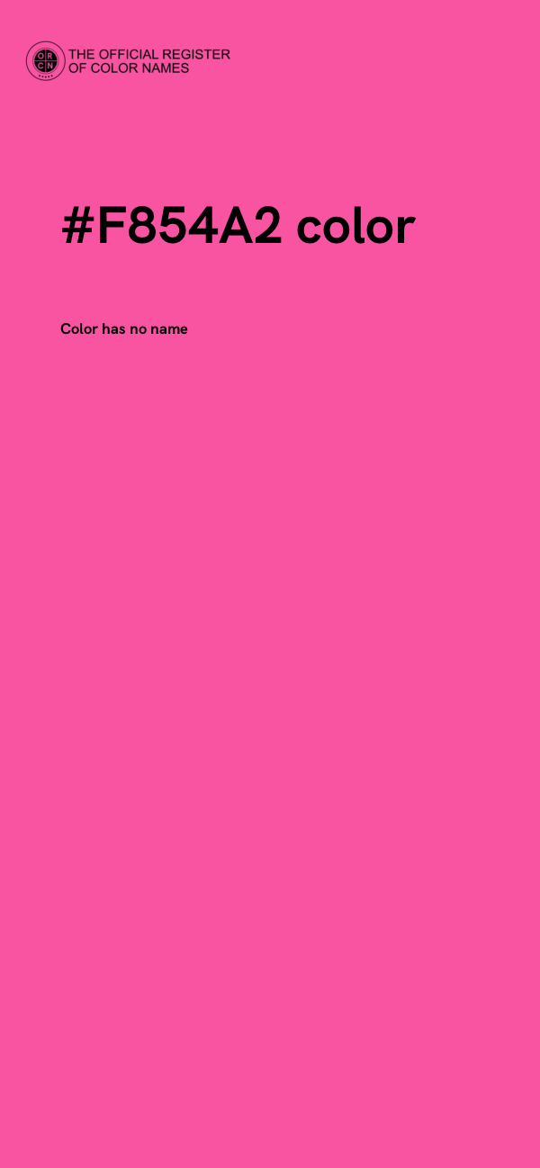 #F854A2 color image