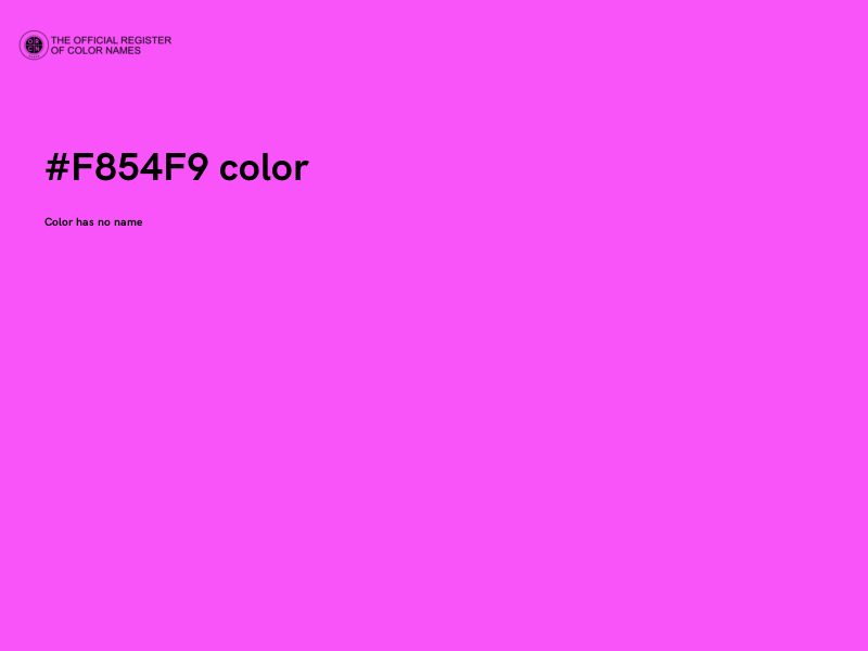 #F854F9 color image