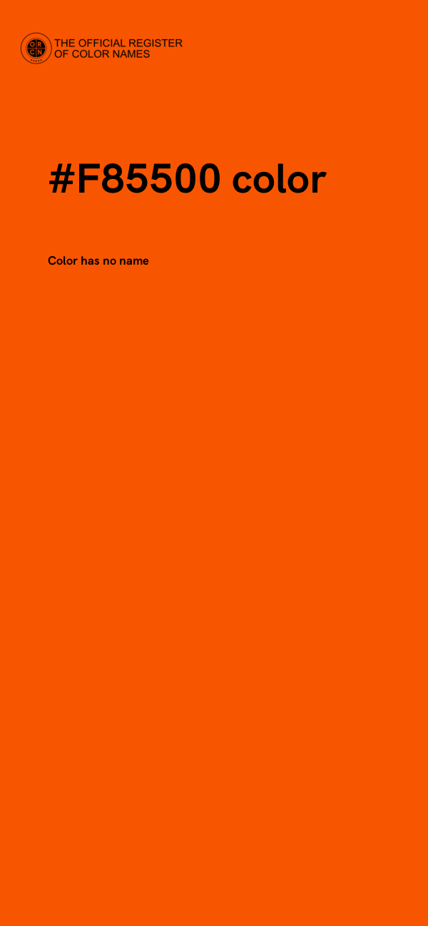 #F85500 color image