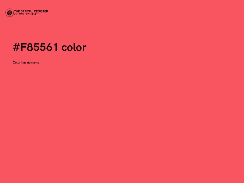 #F85561 color image