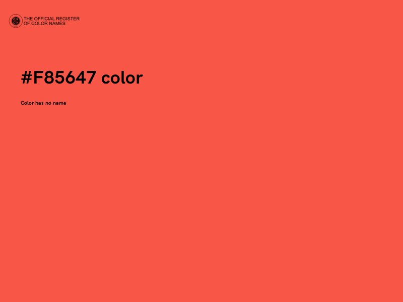 #F85647 color image