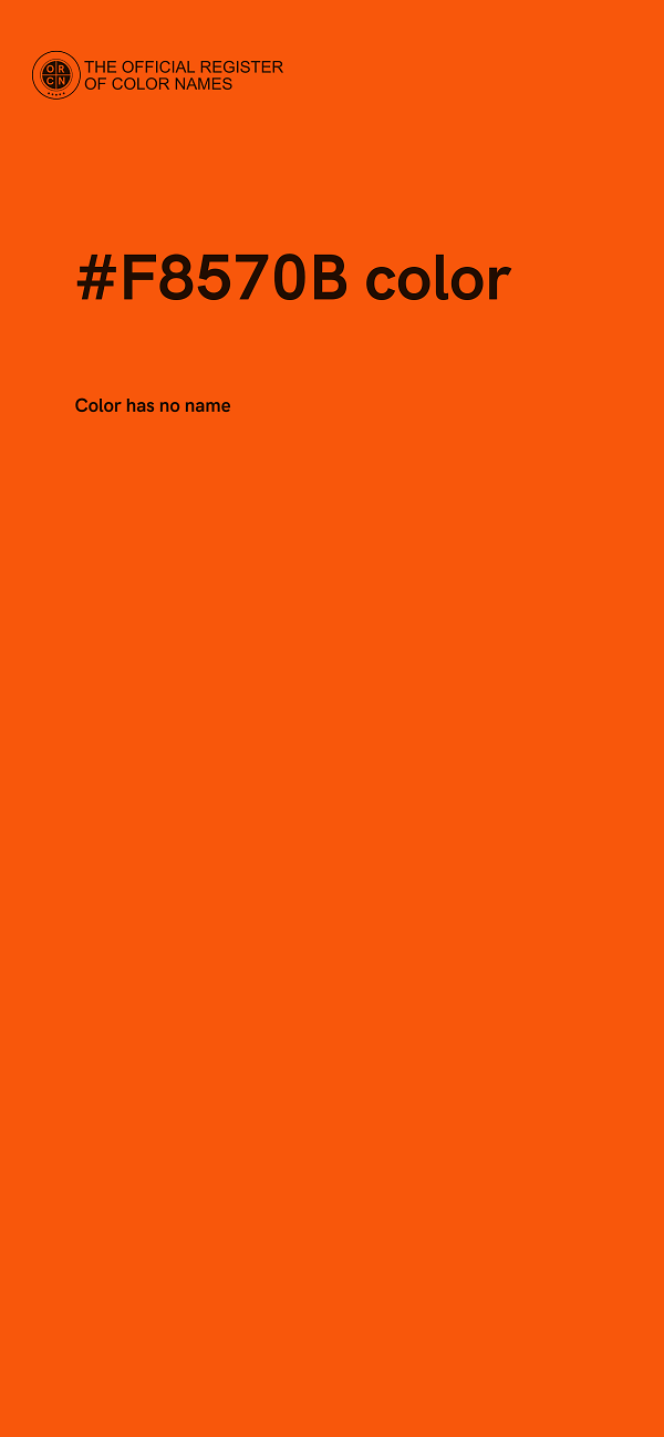 #F8570B color image