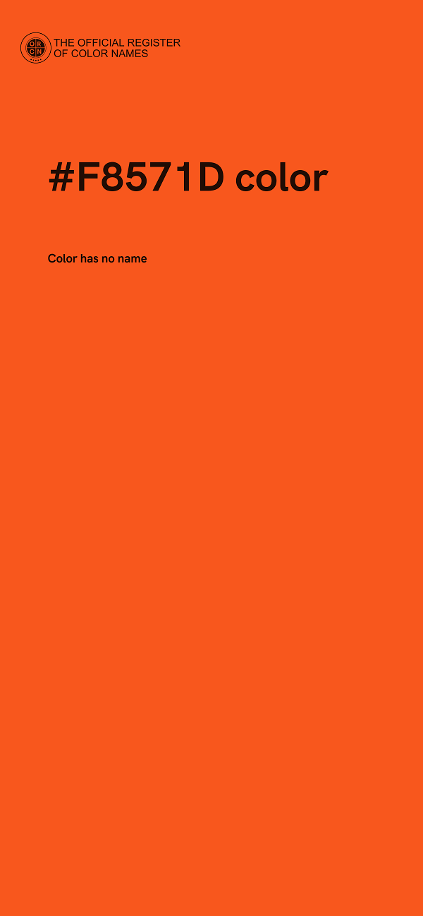 #F8571D color image
