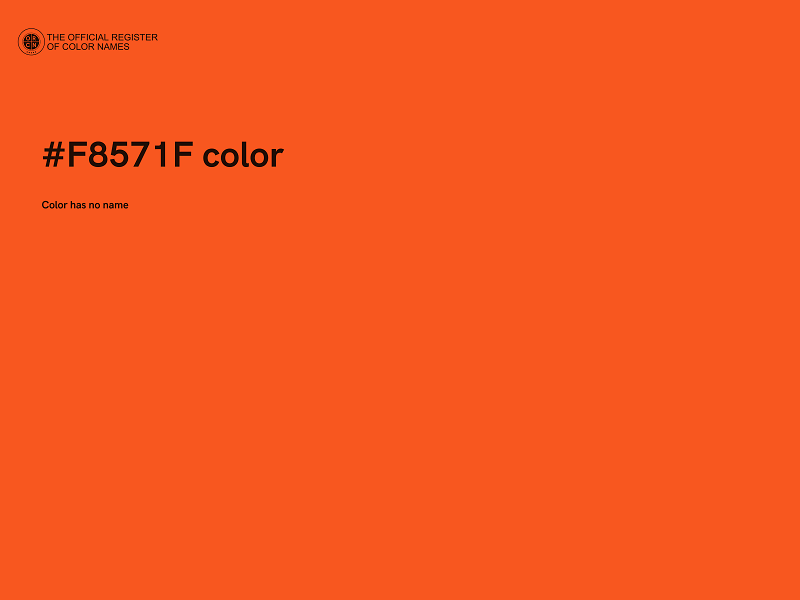 #F8571F color image