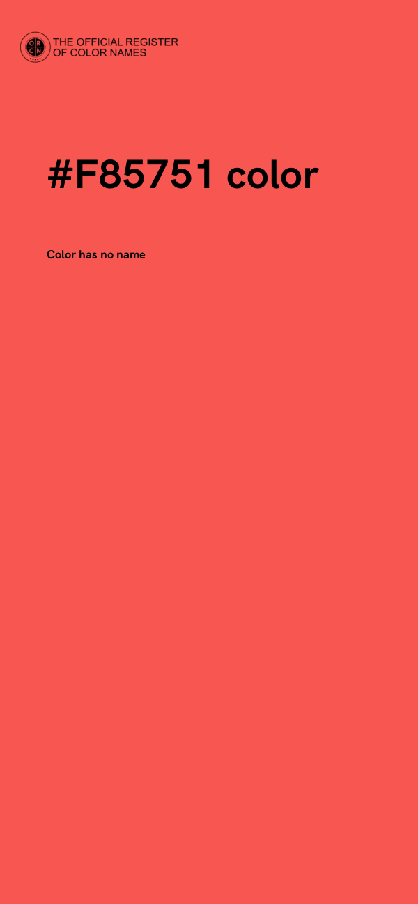 #F85751 color image