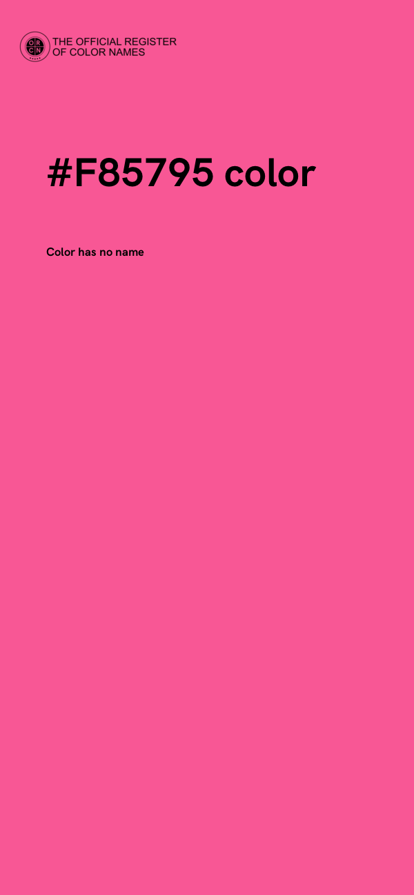 #F85795 color image