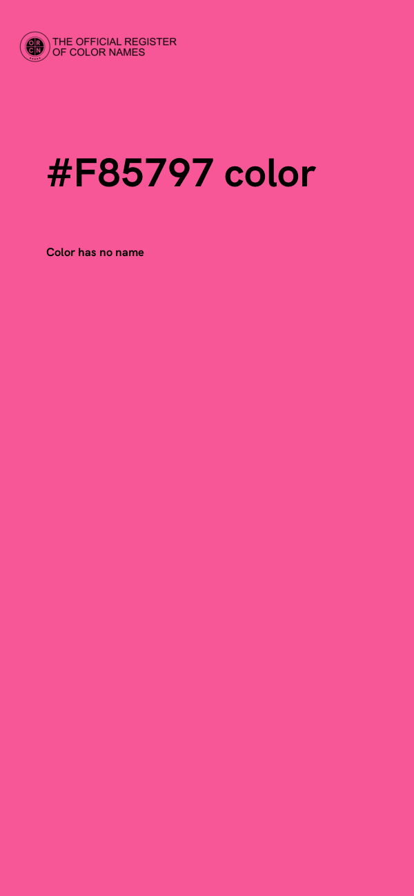 #F85797 color image
