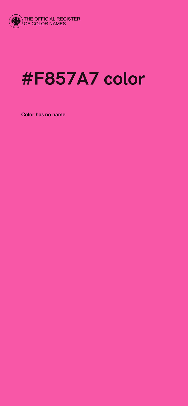 #F857A7 color image