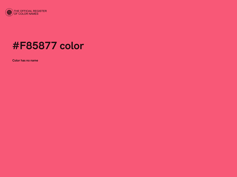 #F85877 color image