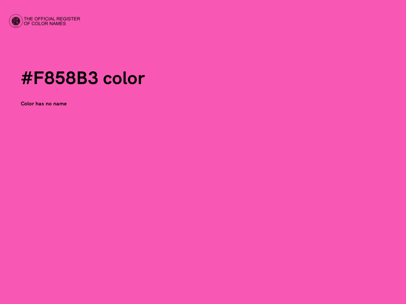 #F858B3 color image